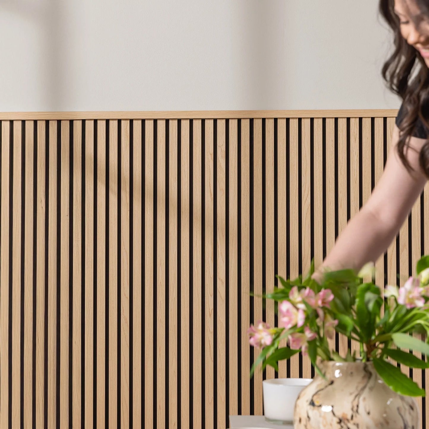 SlatWall Acoustic Walnut Panel