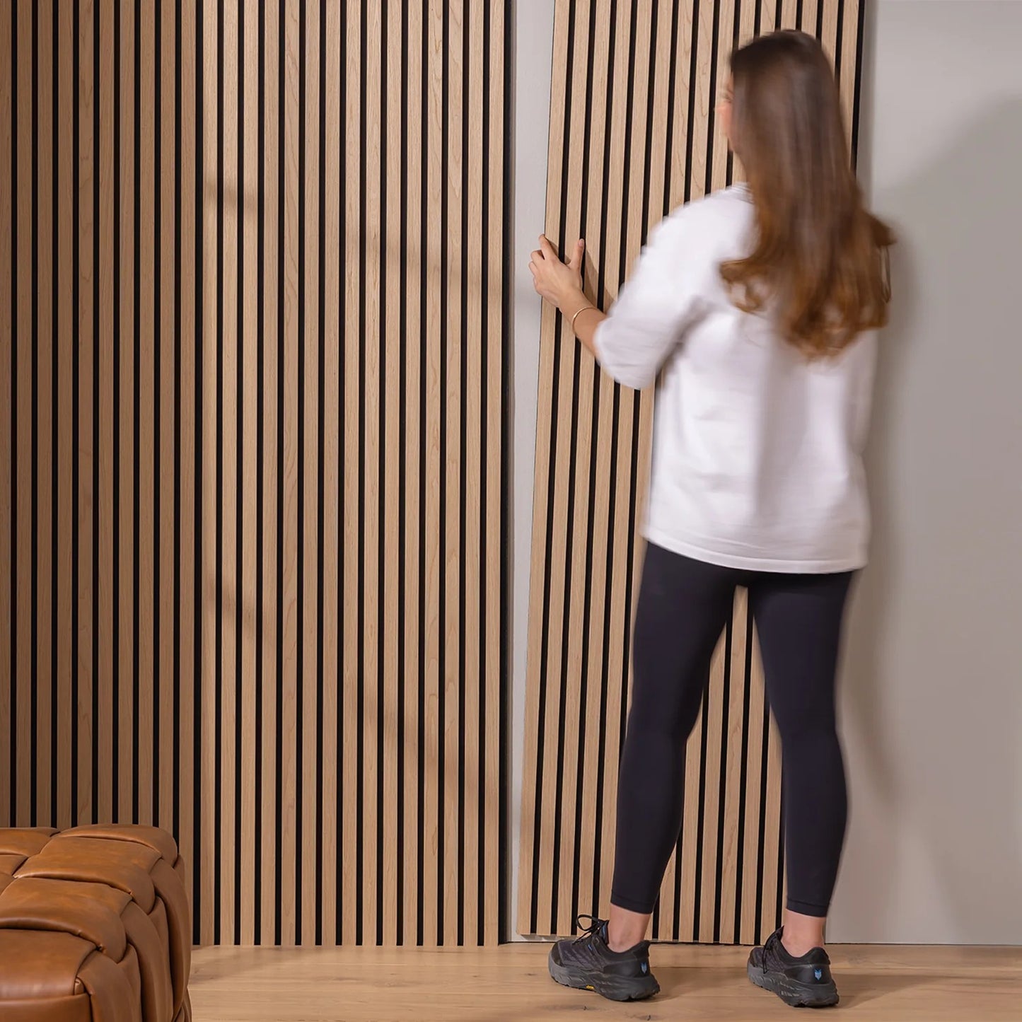 SlatWall Acoustic Walnut Panel
