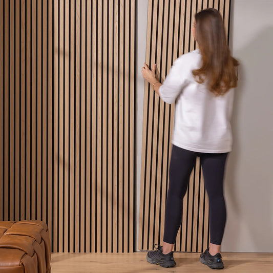 SlatWall Acoustic Walnut Panel